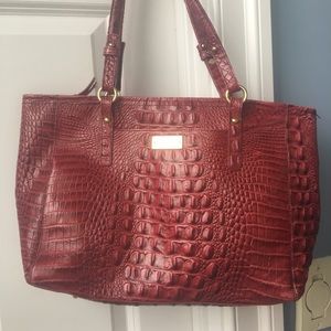 Red Brahmin tote